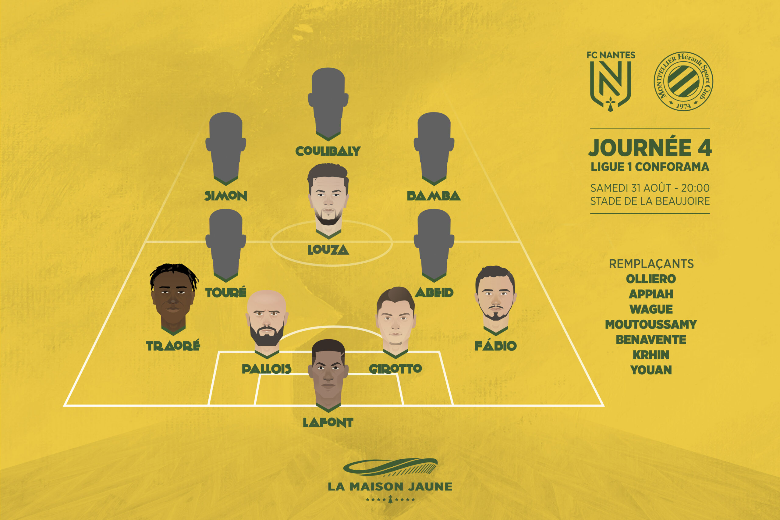 Dans le vestiaire, J4 : FCN – MHSC