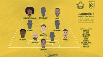 Dans le vestiaire, J1 : LOSC – FC Nantes