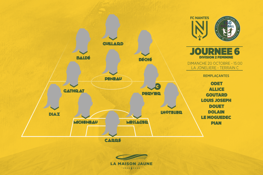 Dans le vestiaire, J6 : FC Nantes – ESOF Vendée La Roche-sur-Yon