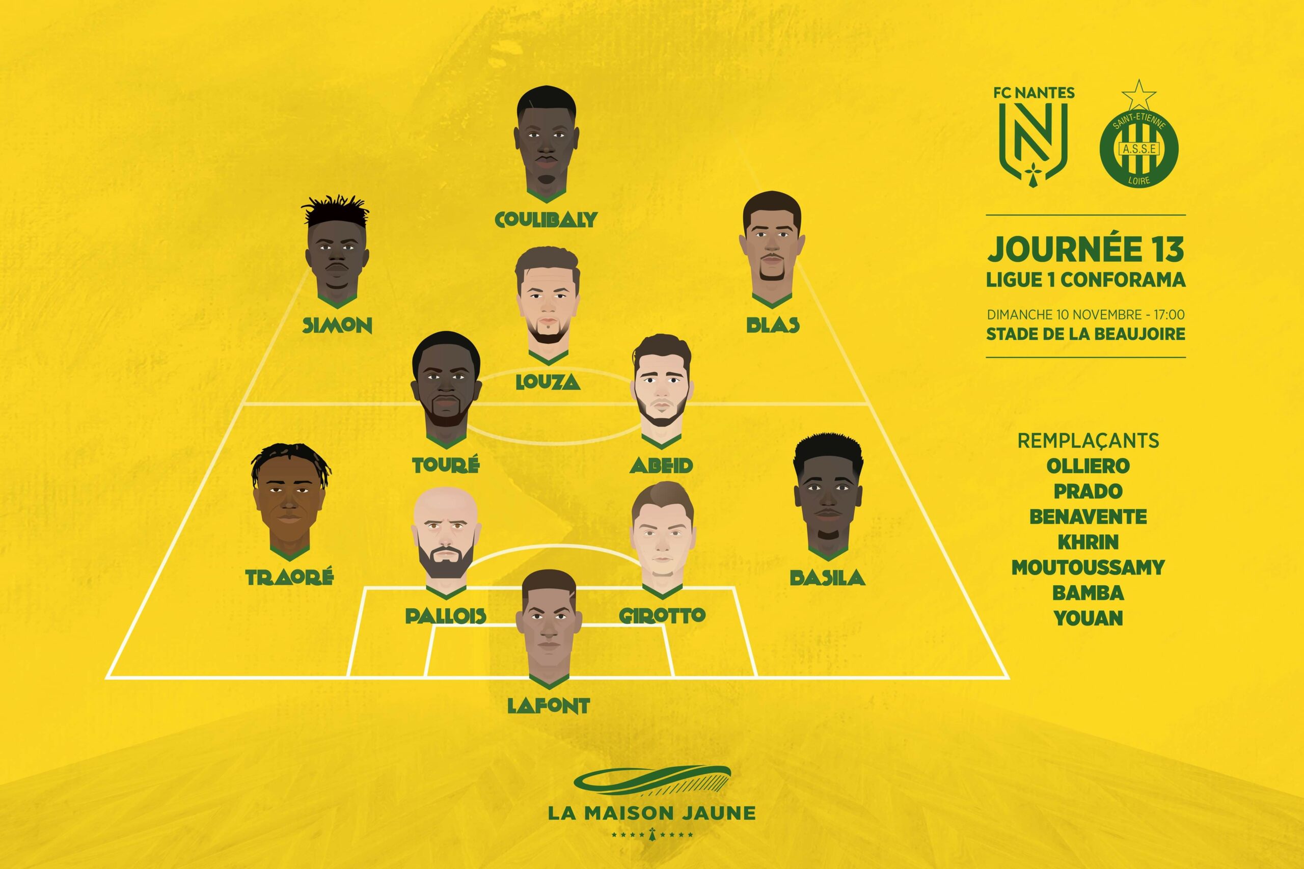 Dans le vestiaire, J13 : FCN – ASSE