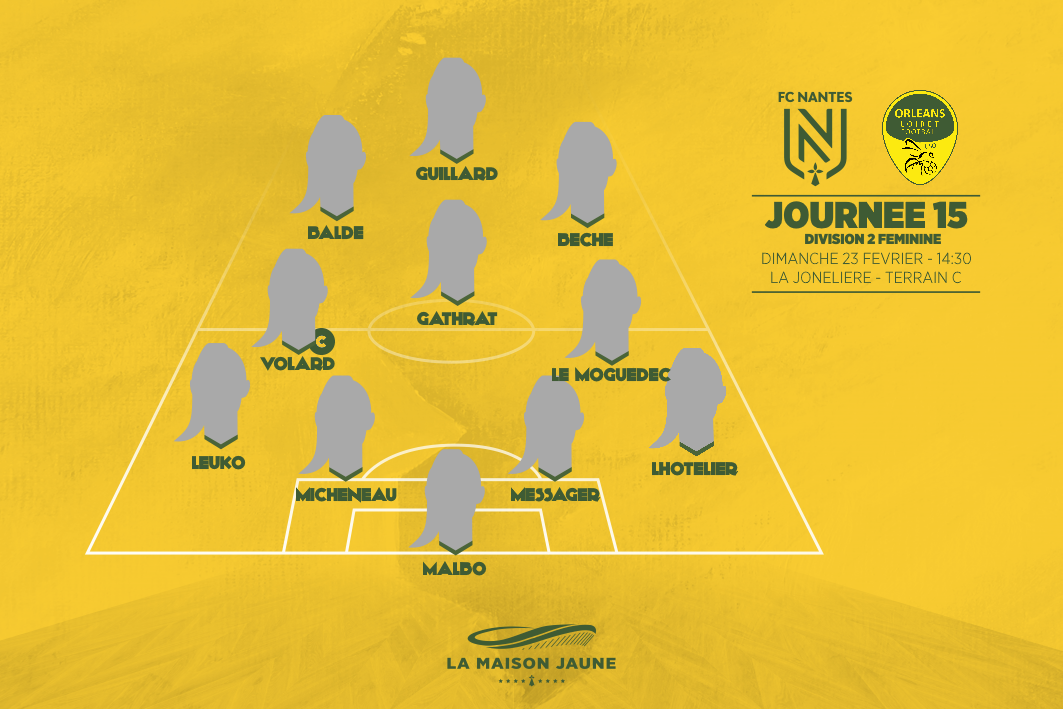 Dans le vestiaire, J15  : FC Nantes – US Orléans Loiret