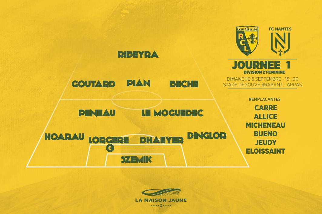 Dans le vestiaire, J1 : RC Lens – FC Nantes