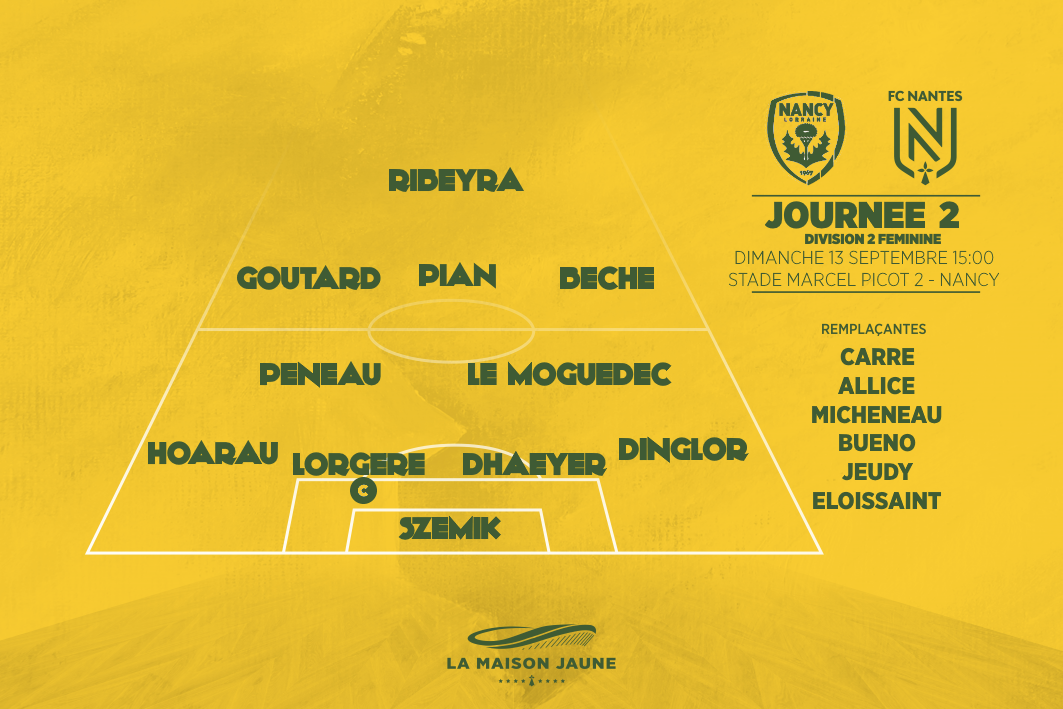 Dans le vestiaire, J2 : AS Nancy Lorraine – FC Nantes