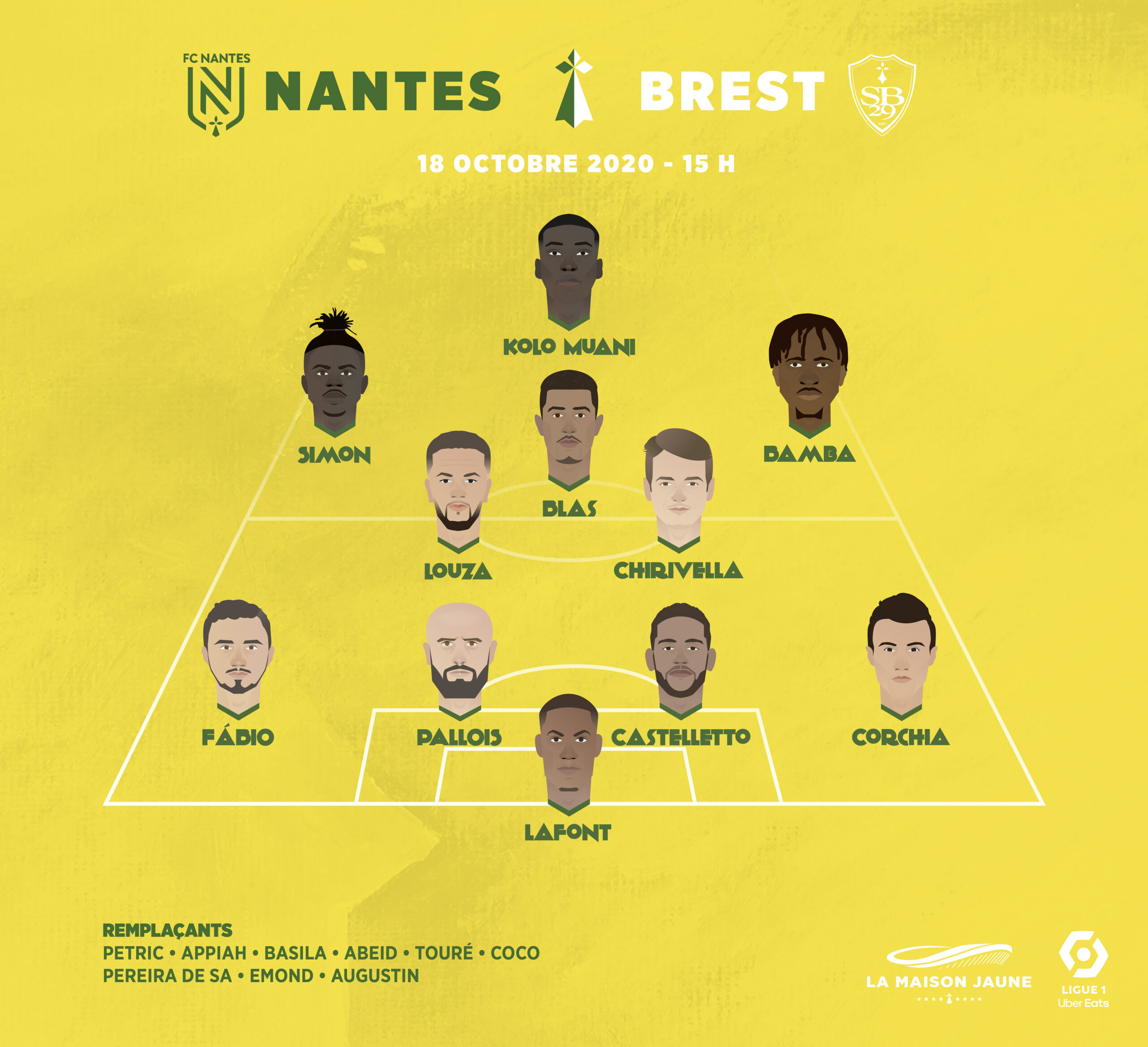 Dans le vestiaire, Nantes-Brest : repartir de l&rsquo;avant