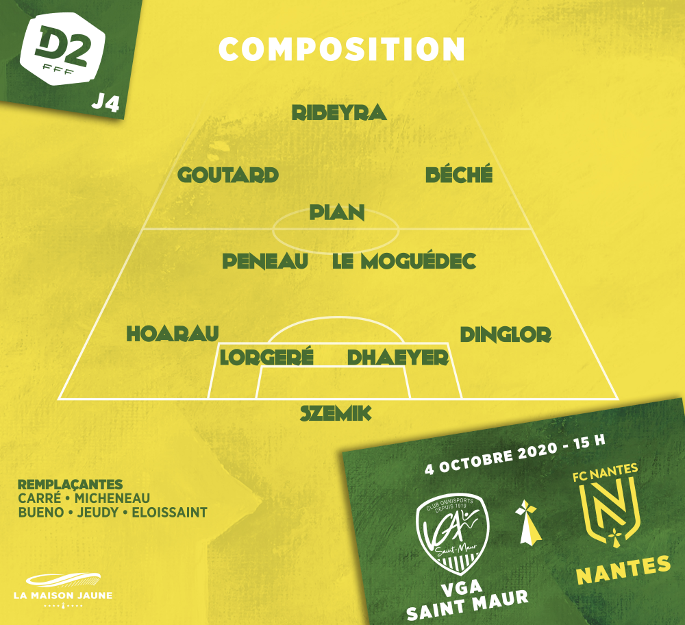 Dans le vestiaire, J4 : VGA Saint-Maur – FC Nantes