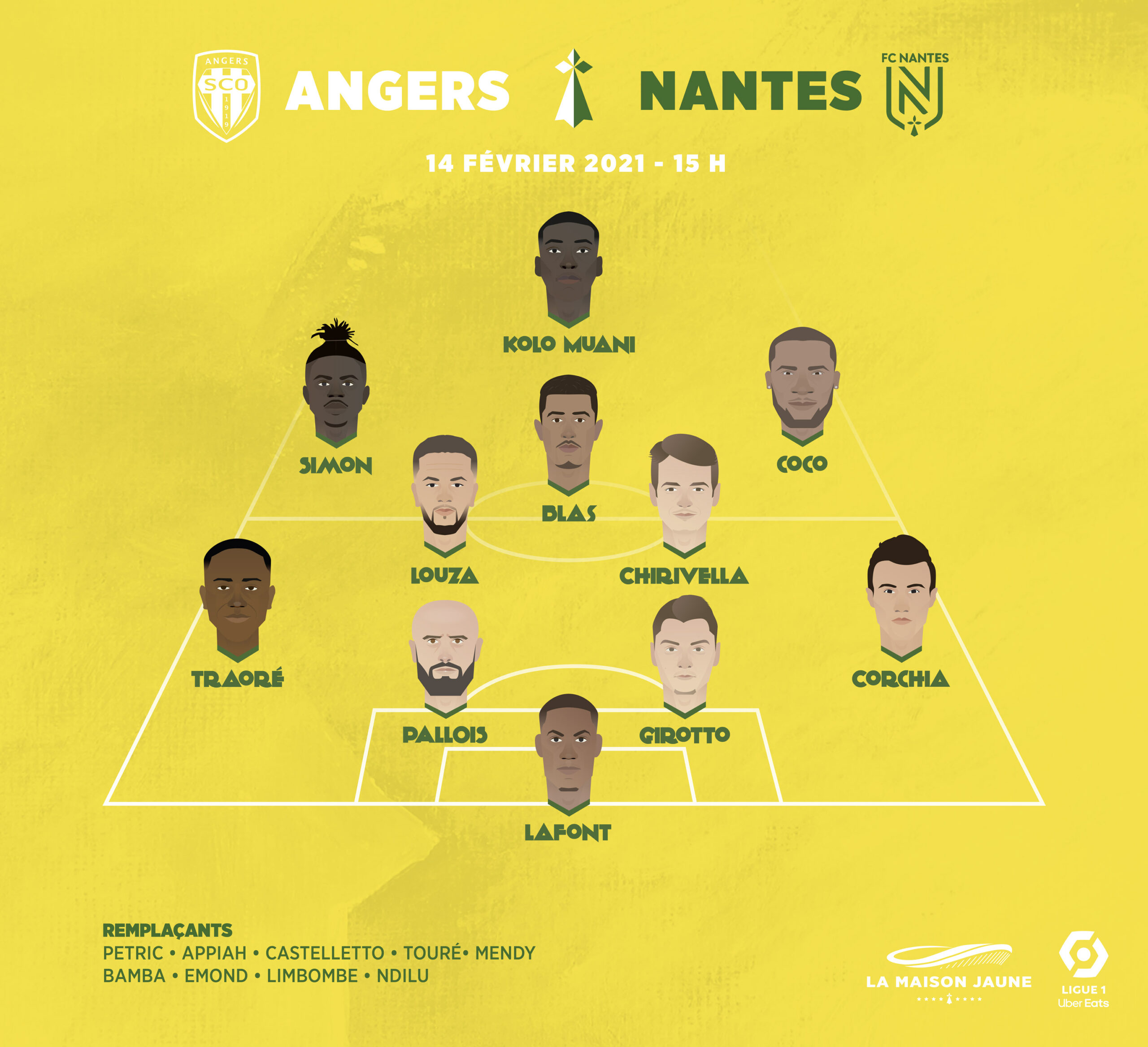 Dans le vestiaire Angers – Nantes : début de la mission commando