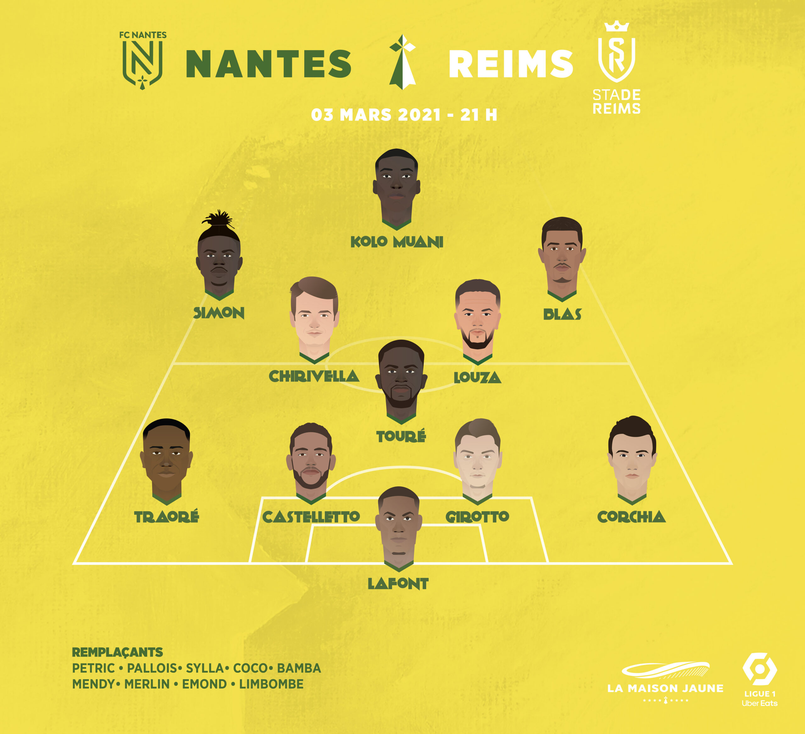 Dans le Vestiaire, J28 : face à Reims, accrocher le wagon du maintien pour Nantes