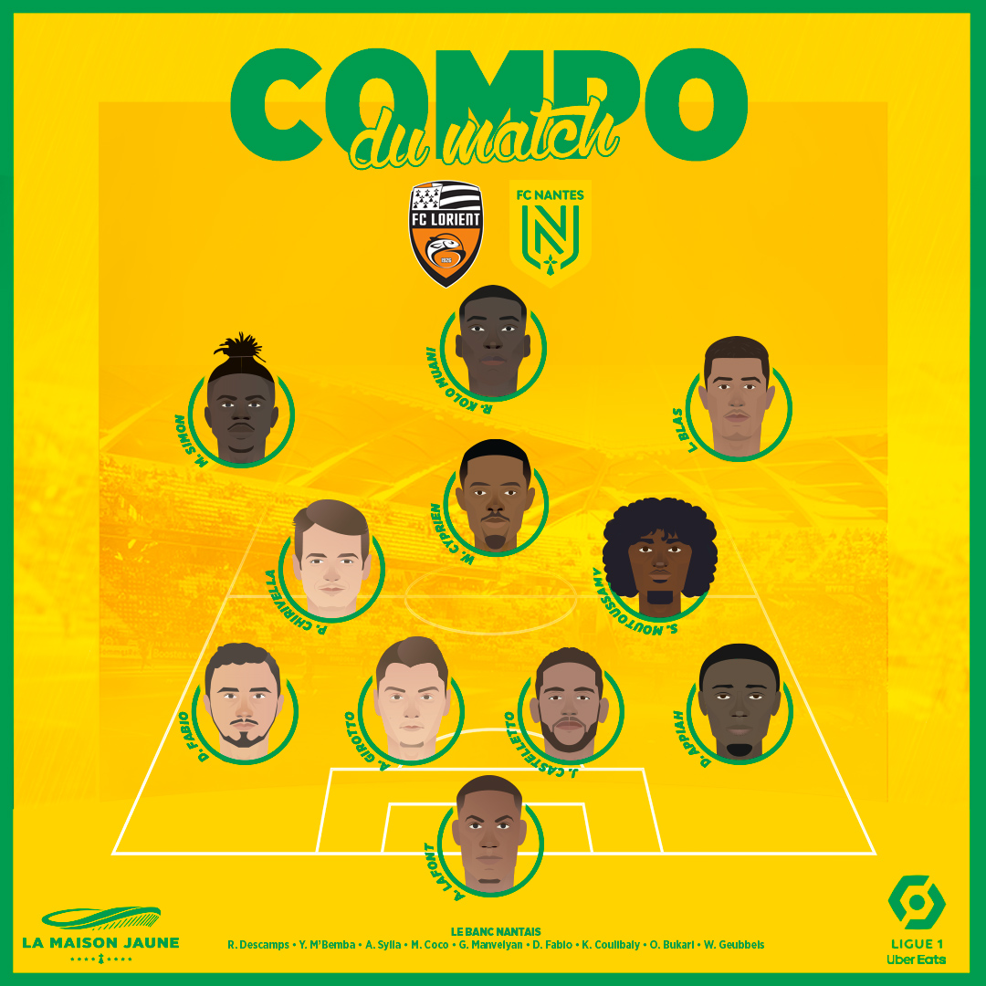 Dans le vestiaire J17 : Nantes à la relance contre Lorient