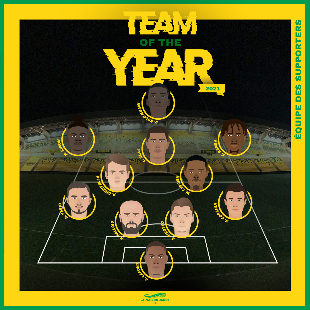 L&rsquo;équipe-type des supporters en 2021