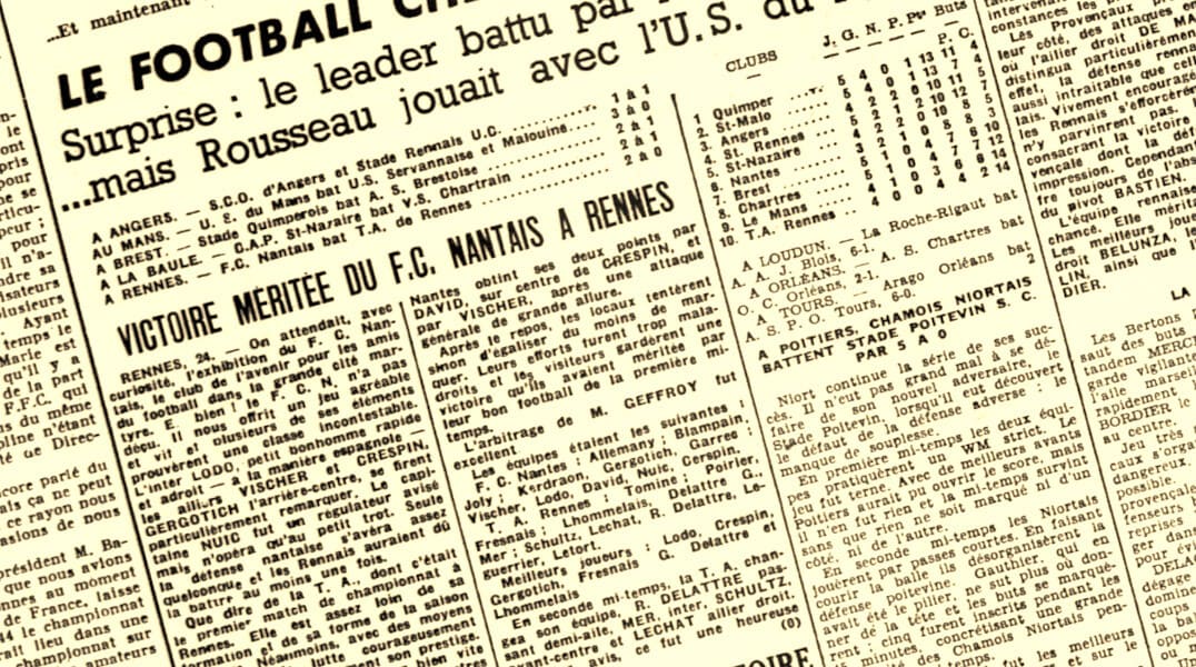 Rennes-Nantes 1943, aux sources du derby