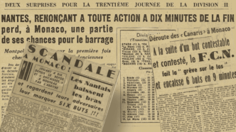 Monaco-FCN 1952 : la grève du jeu